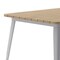 Flash Furniture 31.5 SQ Dining Table Brown Poly Top/Silver Frame JJ-T14619-80-BRSL-GG - alternate 3